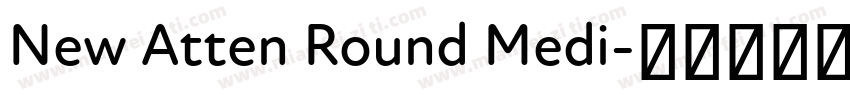 New Atten Round Medi字体转换